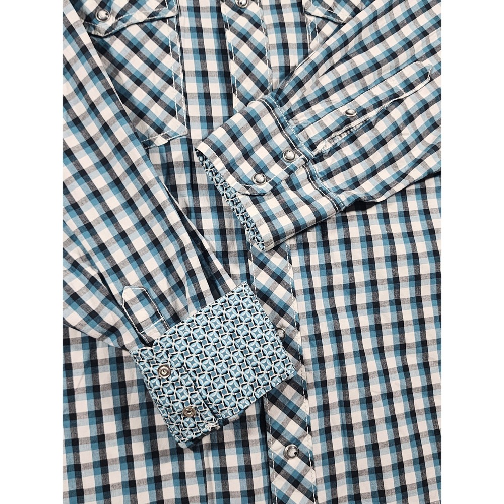 Wrangler 20X Men's Competition Shirt, Size XL, Pearl Snap, Long Sleeve - Picture 2 of 5
